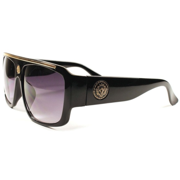 Vintage Retro Style Swag Hip Hop Rapper DJ Mens Womens Plastic Square Sunglasses - Picture 2 of 4